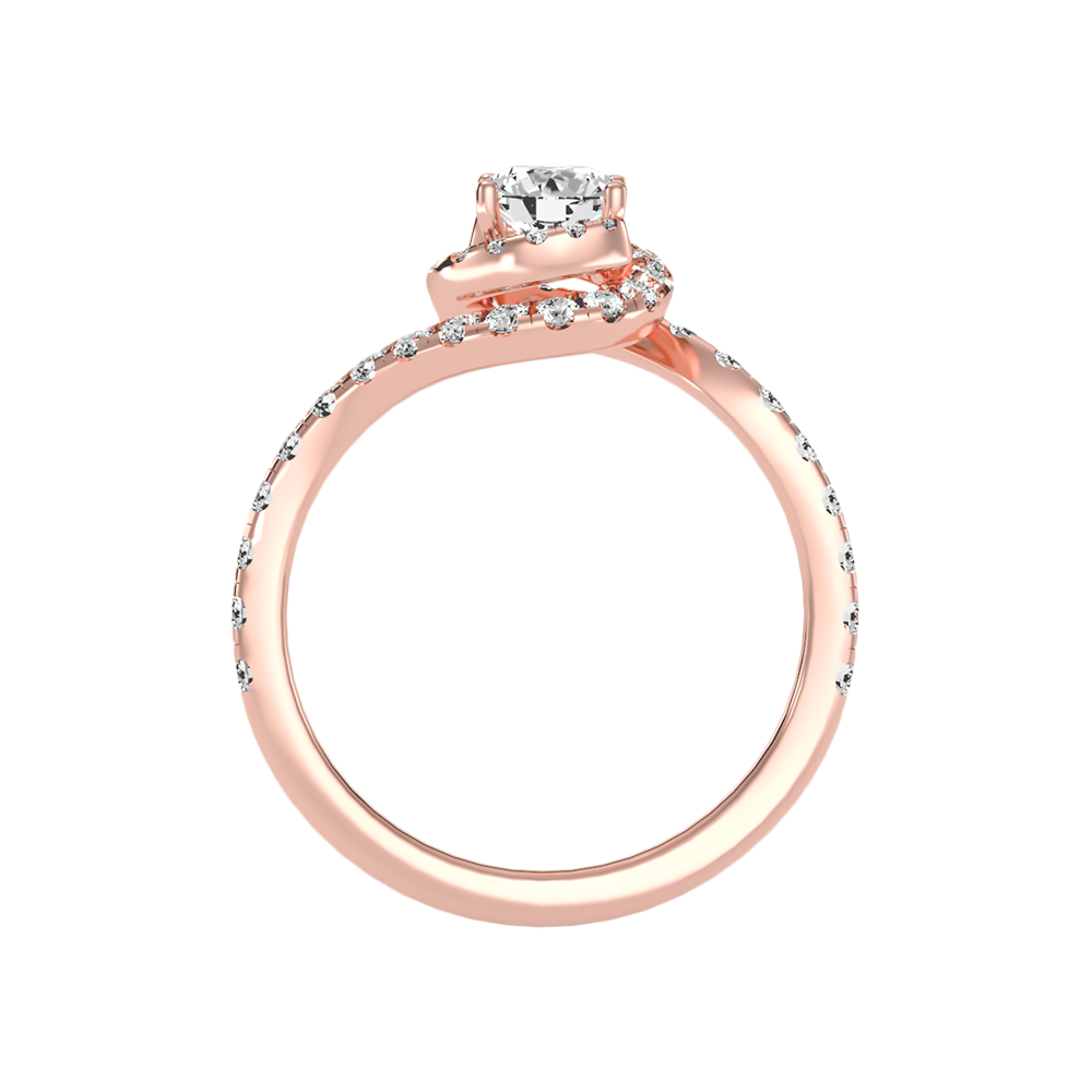 Vigorous Halo Ring In 925 Sterling Silver - Six