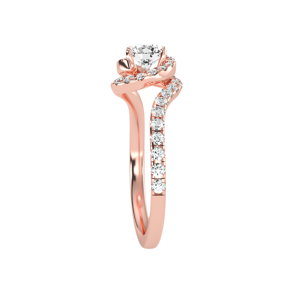 Vigorous Halo Ring In 925 Sterling Silver - Eight