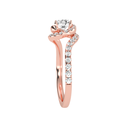 Vigorous Halo Ring In 925 Sterling Silver - Eight