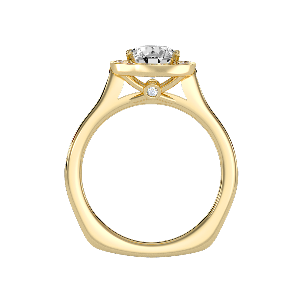 Vintage Classic Halo Diamond Engagement Ring - Twelve