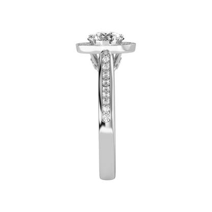 Vintage Classic Halo Diamond Engagement Ring - Four