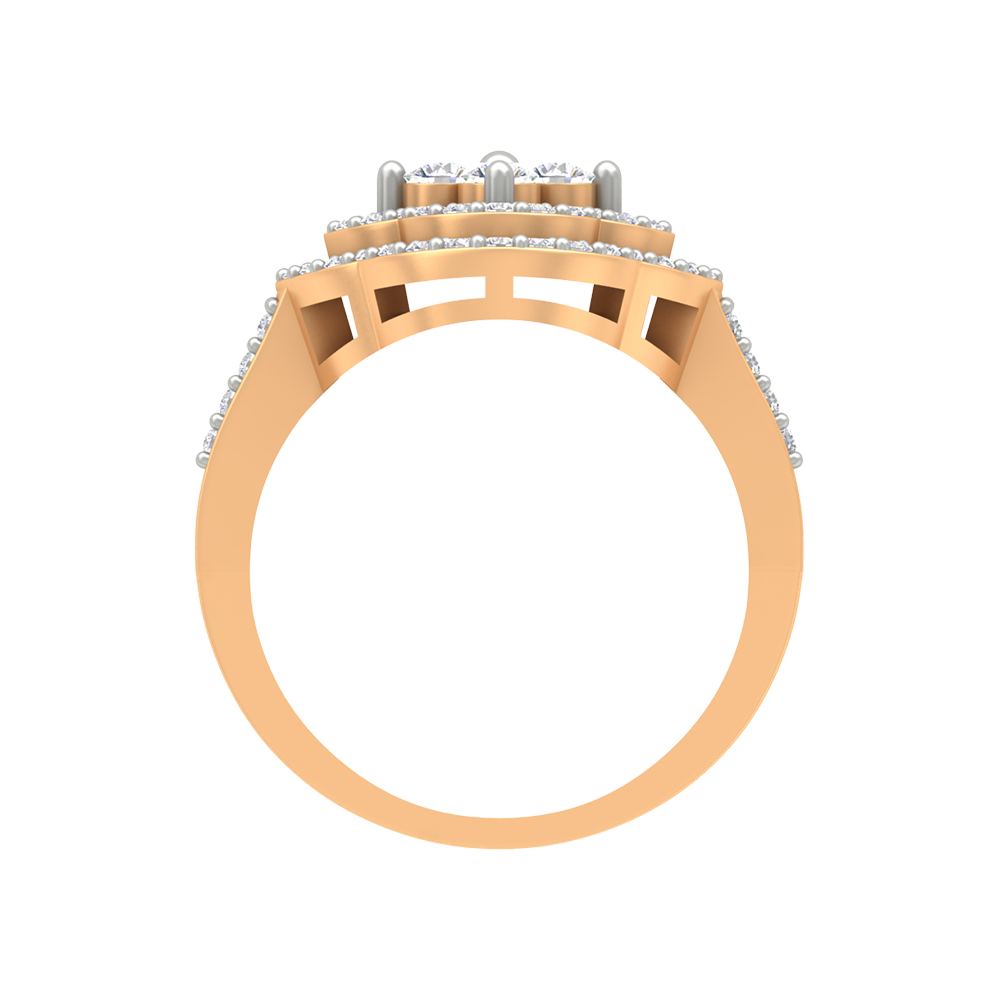 Vintage Inspired Cocktail Ring In 925 Sterling Silver - Twelve