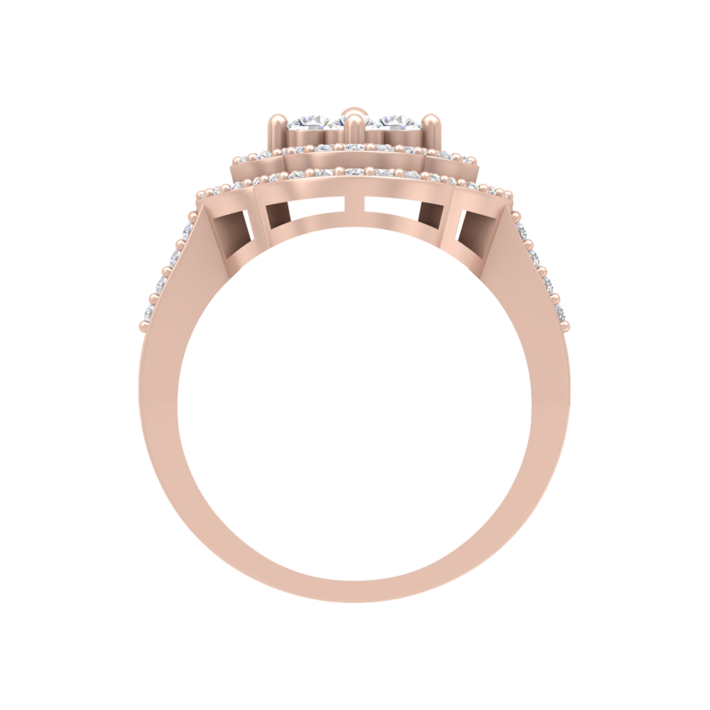 Vintage Inspired Cocktail Ring In 925 Sterling Silver - Four