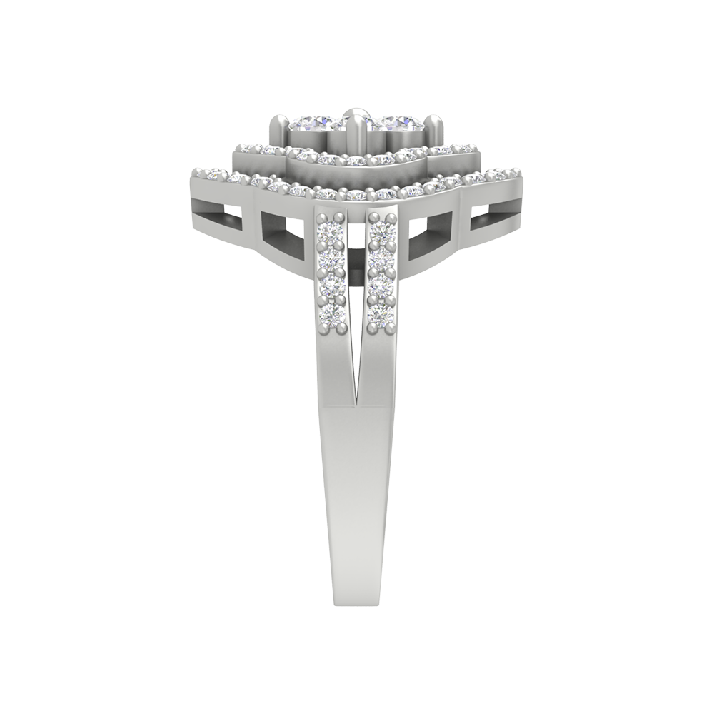 Vintage Inspired Cocktail Ring - Seven