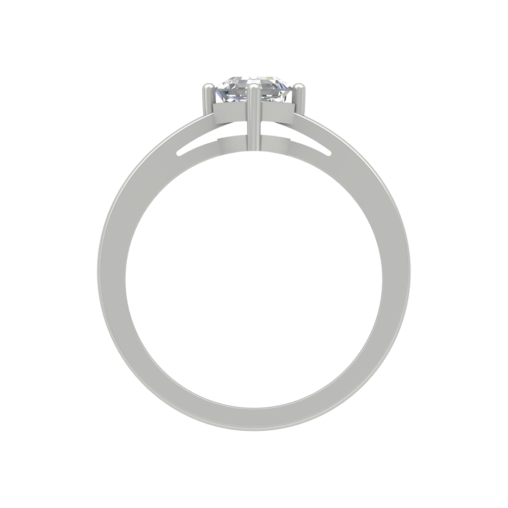Vintage Inspired Solitaire Ring In 925 Sterling Silver - Eight