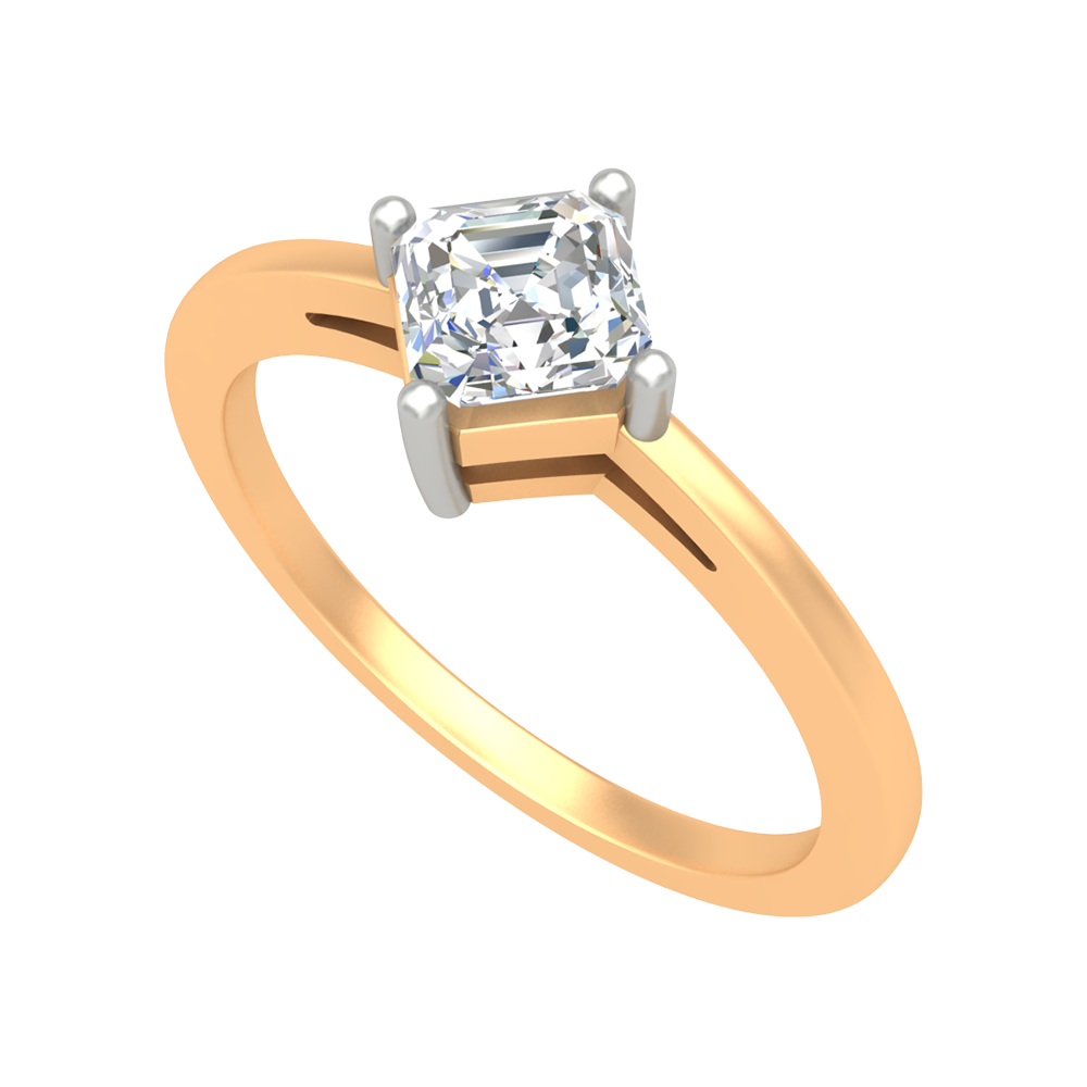 Vintage Inspired Solitaire Ring In 925 Sterling Silver - Nine