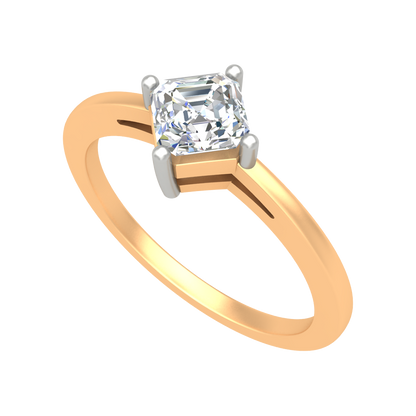 Vintage Inspired Solitaire Ring - Nine