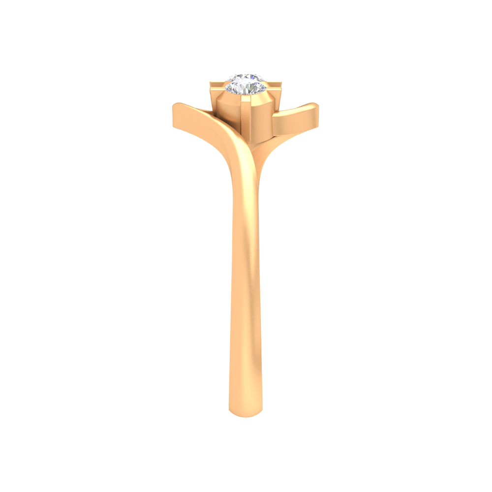 Vlour Band Tri Stone Ring In 925 Sterling Silver - Eleven