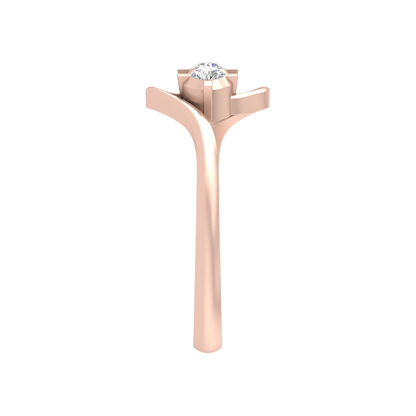 Vlour Band Tri Stone Ring In 925 Sterling Silver - Three