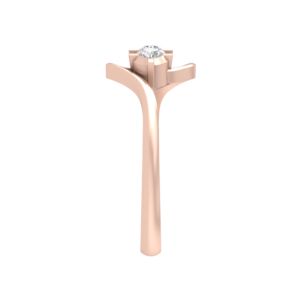Vlour Band Tri Stone Ring - Three