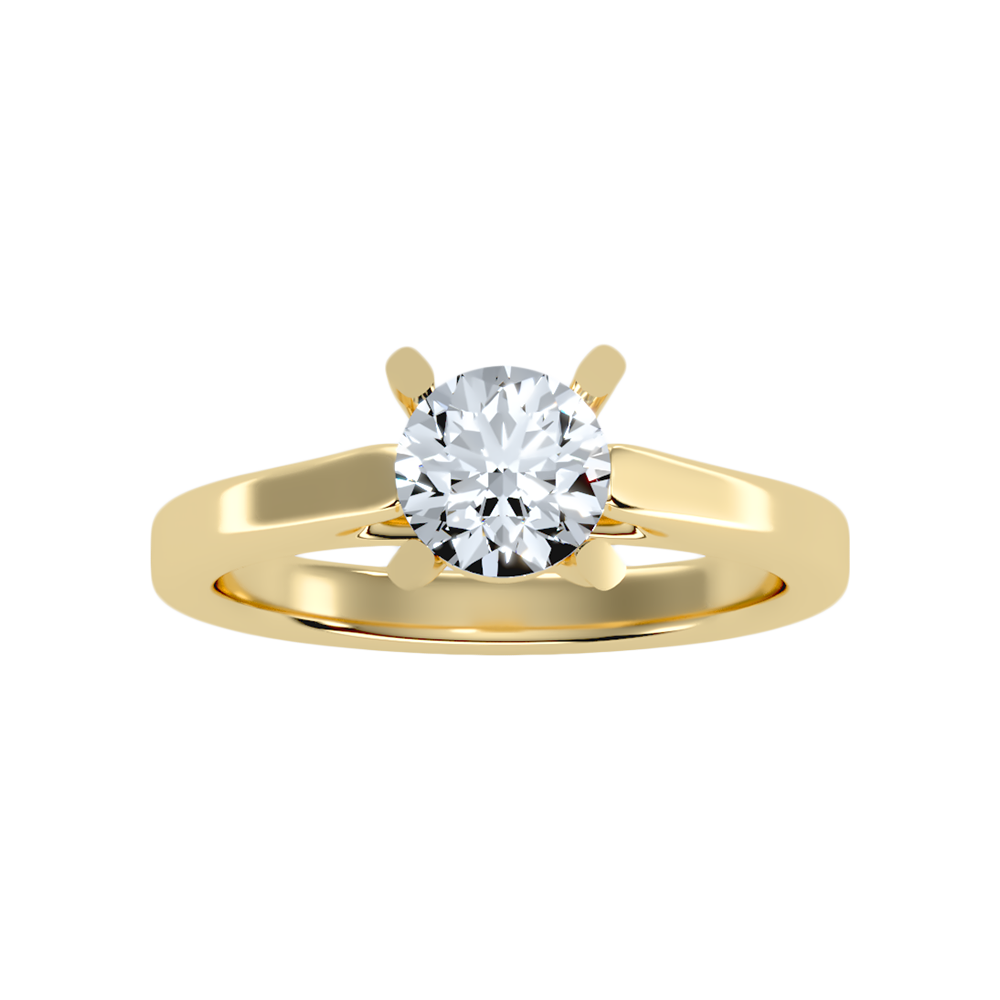 Voir Classic Solitaire Ring In 925 Sterling Silver - Eleven