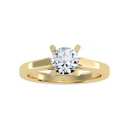 Voir Classic Solitaire Ring In 925 Sterling Silver - Eleven