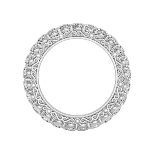 Voylla Wedding Band In 925 Sterling Silver - One