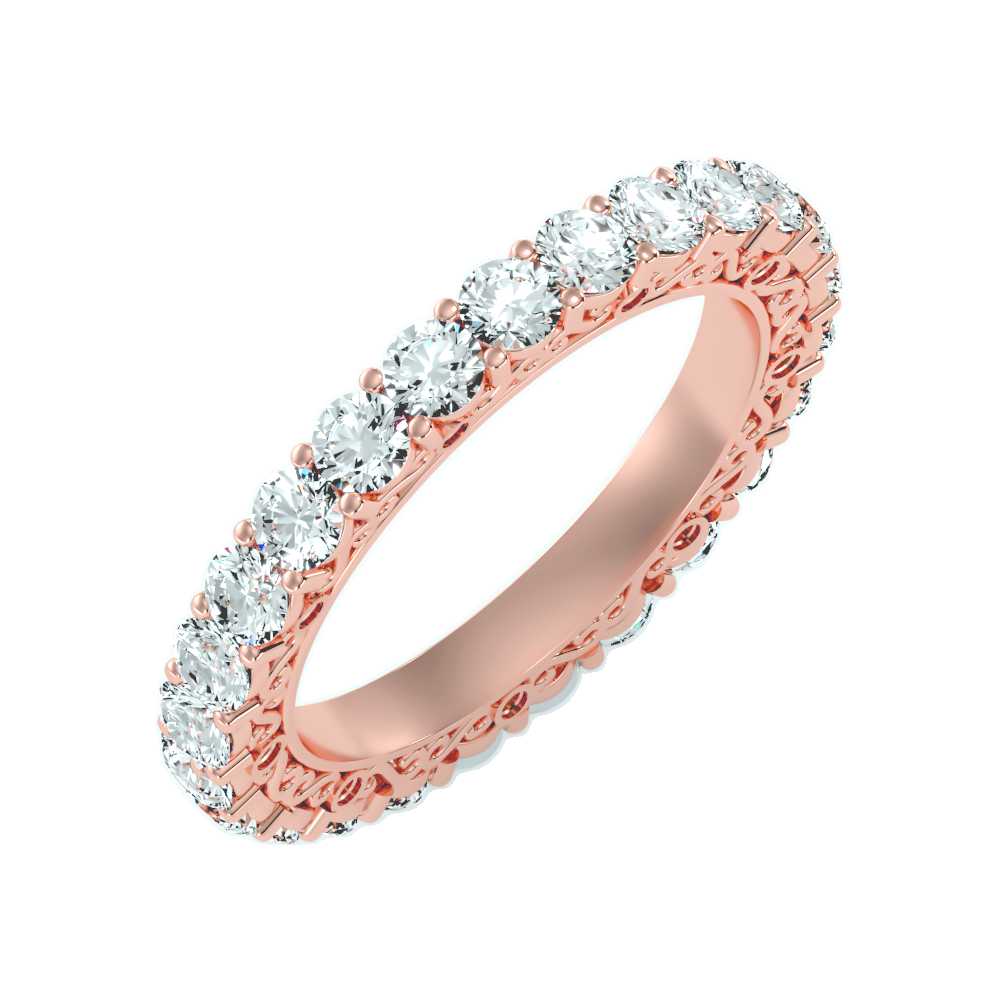 Voylla Wedding Band In 925 Sterling Silver - Ten