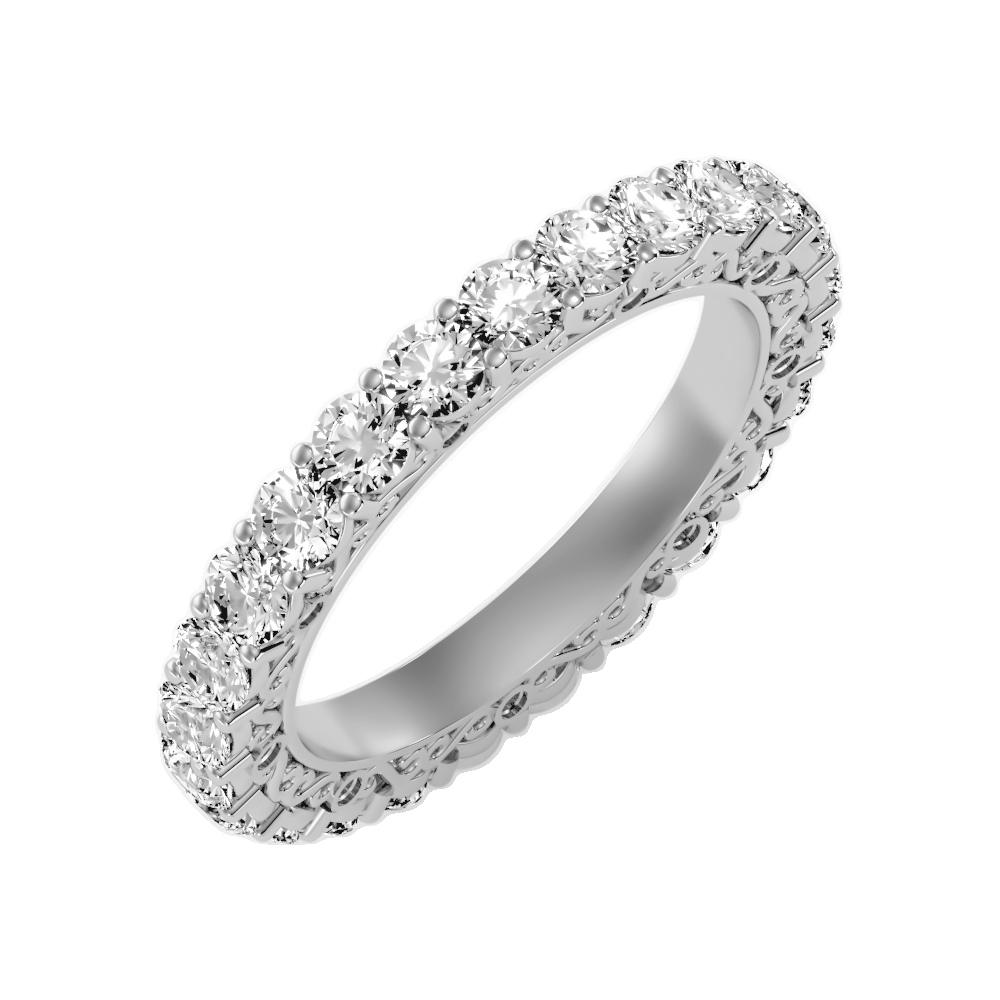 Voylla Wedding Band In 925 Sterling Silver - Two