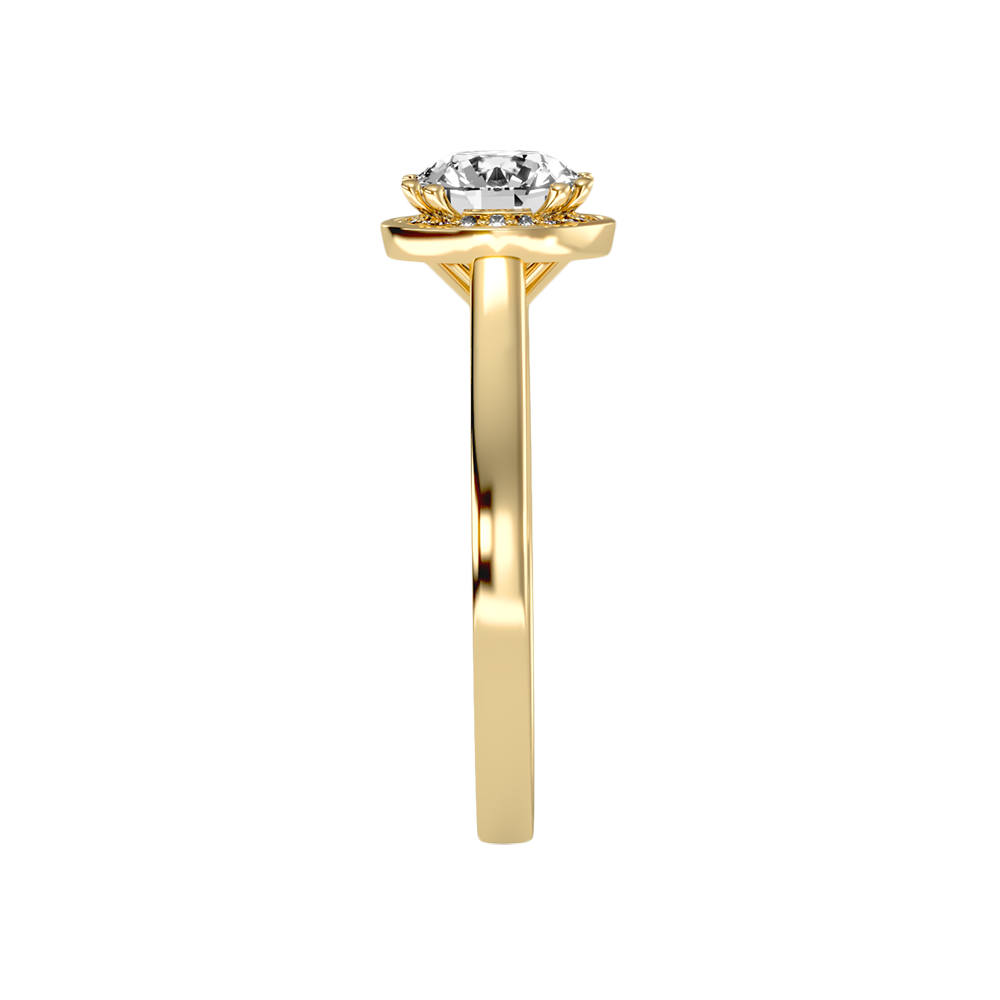 Wane Classic Halo Diamond Engagement Ring In 925 Sterling Silver - Eleven
