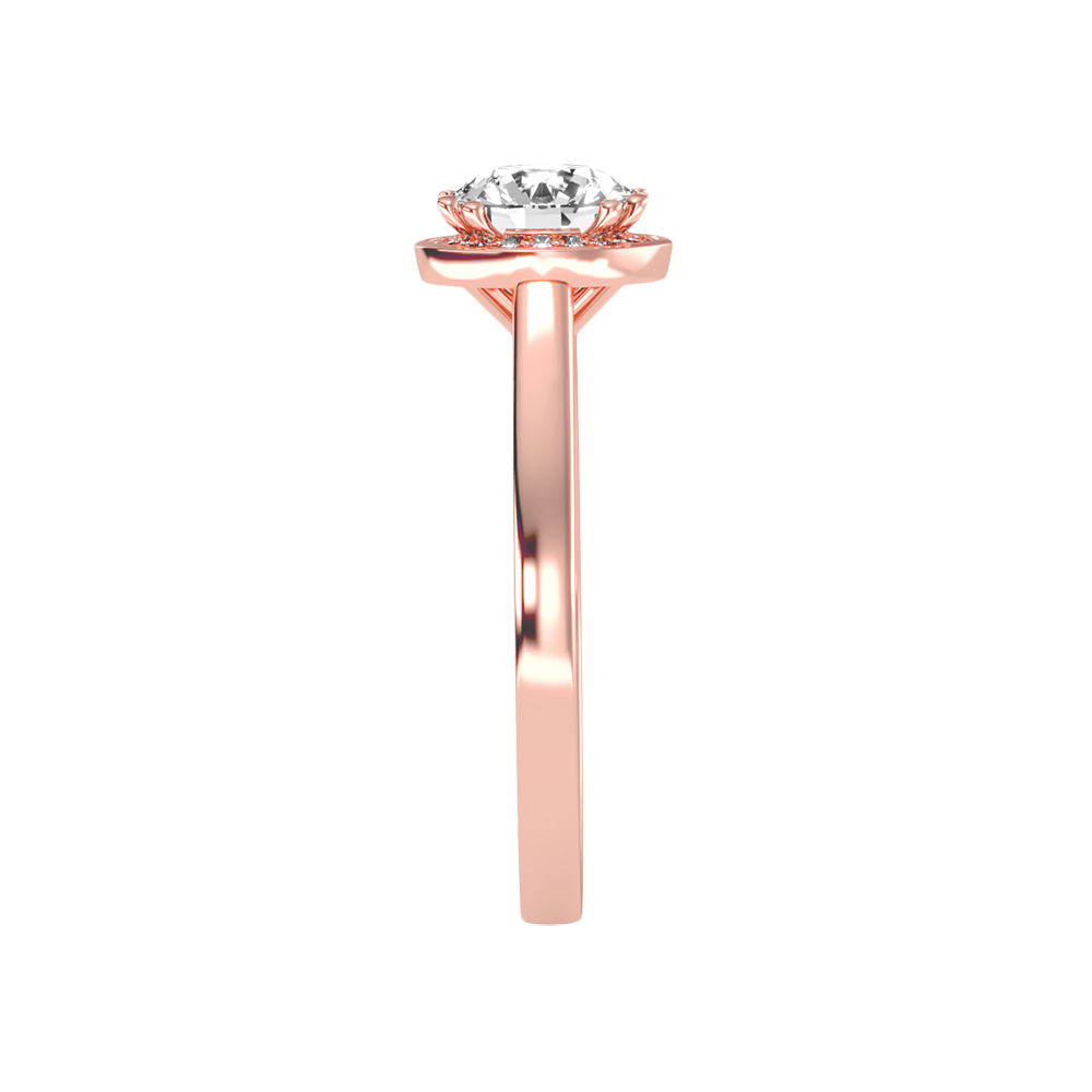 Wane Classic Halo Diamond Engagement Ring - Four