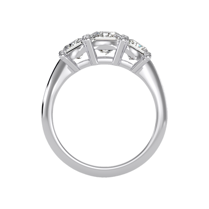 Warm Tri Stone Ring - Nine