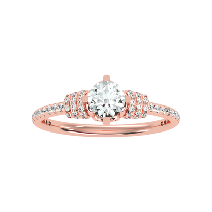 Wave Diamond Ring - Two