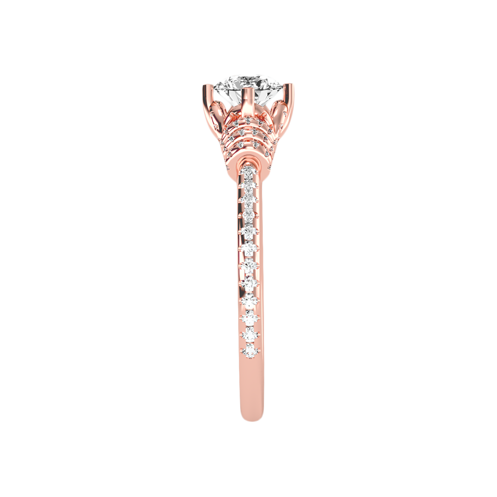 Wave Diamond Ring - Three