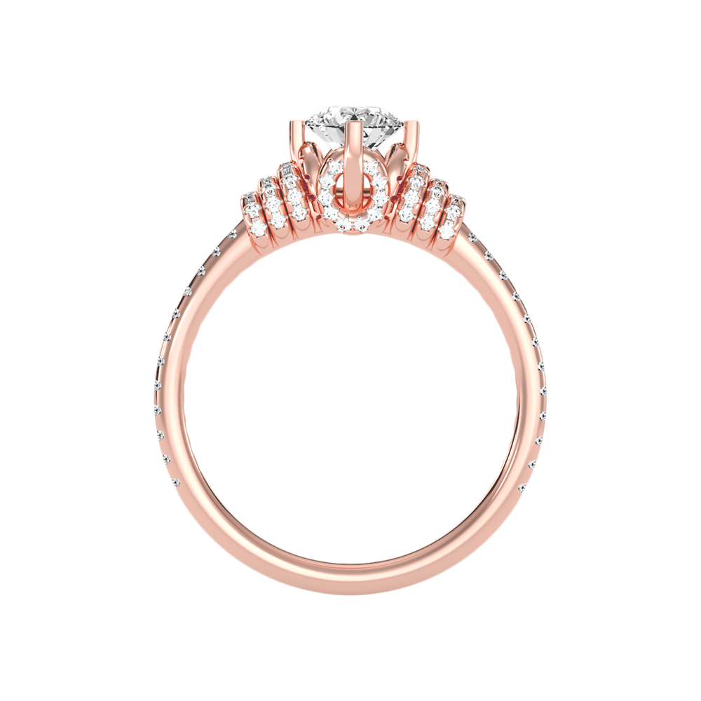 Wave Diamond Ring - Four