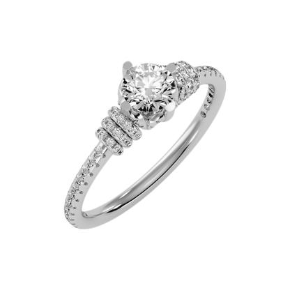 Wave Diamond Ring - Five