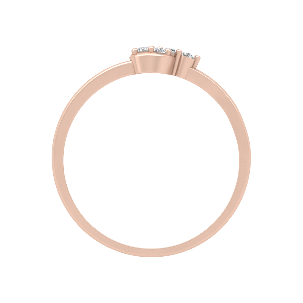 Wavy Curve Band In 925 Sterling Silver - Four