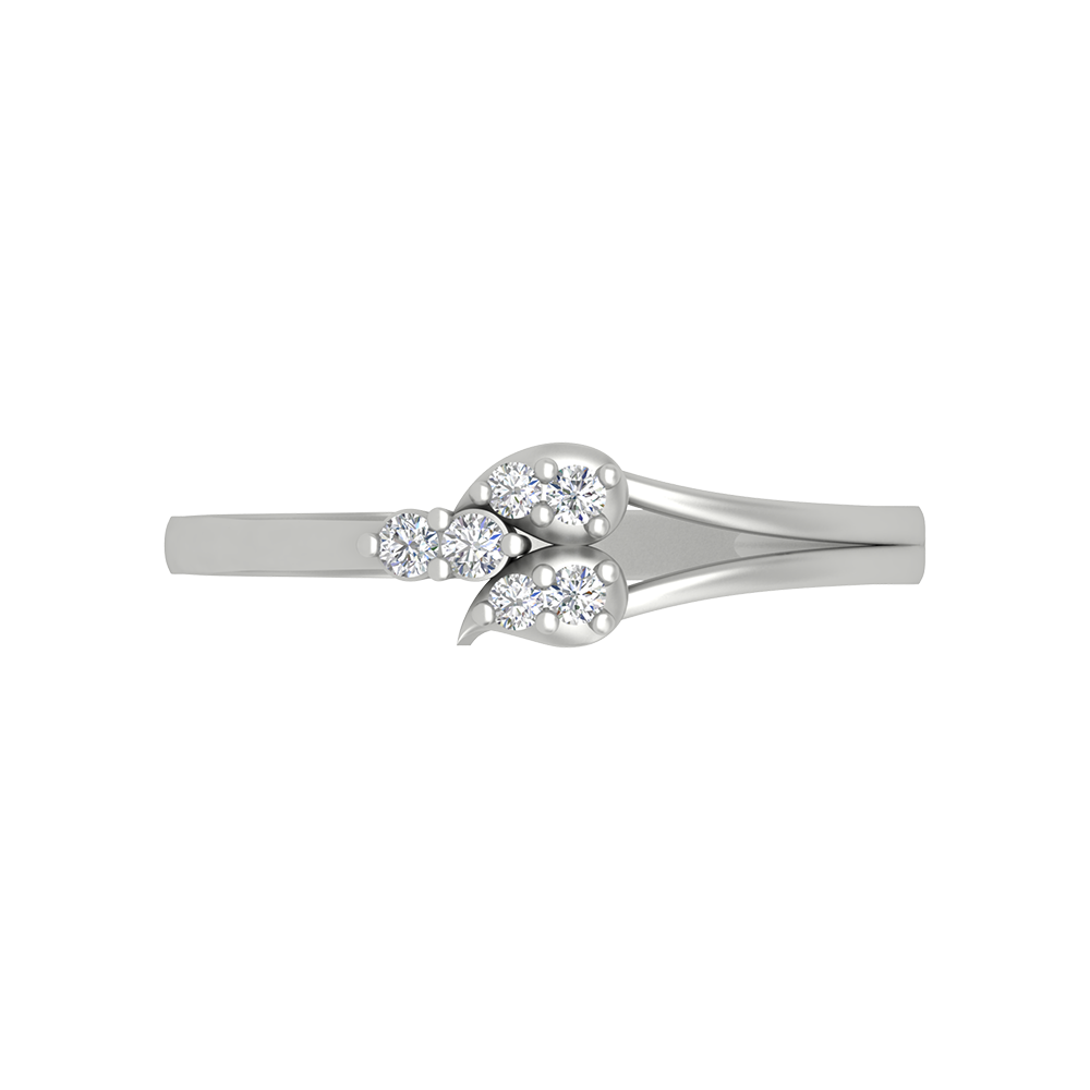 Wavy Curve Band In 925 Sterling Silver - Six