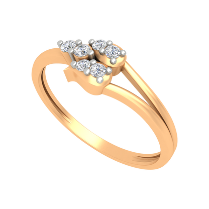 Wavy Curve Band In 925 Sterling Silver - Nine