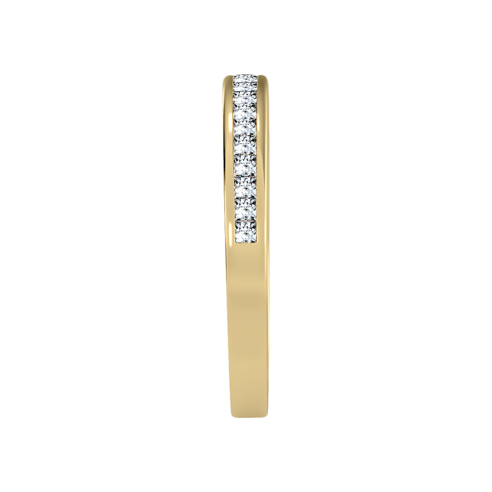 Wew Half Eternity Band In 925 Sterling Silver - Eleven