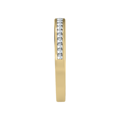 Wew Half Eternity Band In 925 Sterling Silver - Eleven