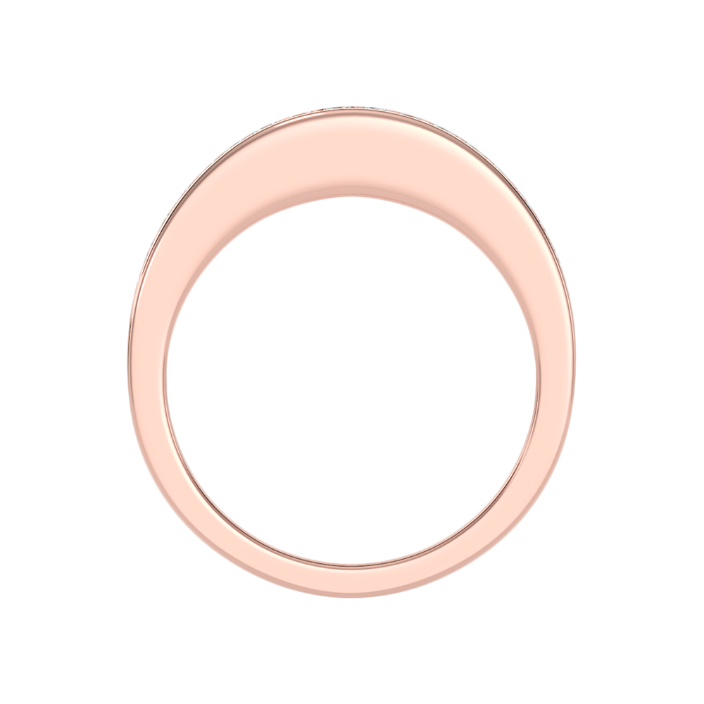Wew Half Eternity Band In 925 Sterling Silver - Eight