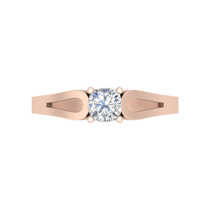 Whimsical Loop Solitaire Ring - Eleven