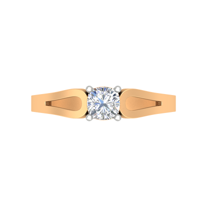 Whimsical Loop Solitaire Ring - Three