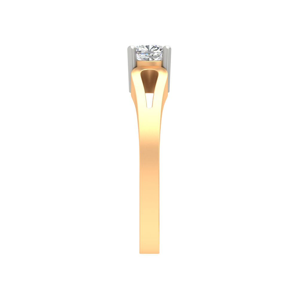 Whimsical Loop Solitaire Ring - Four