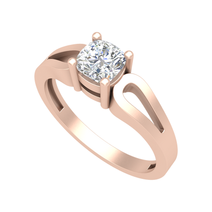 Whimsical Loop Solitaire Ring - Nine