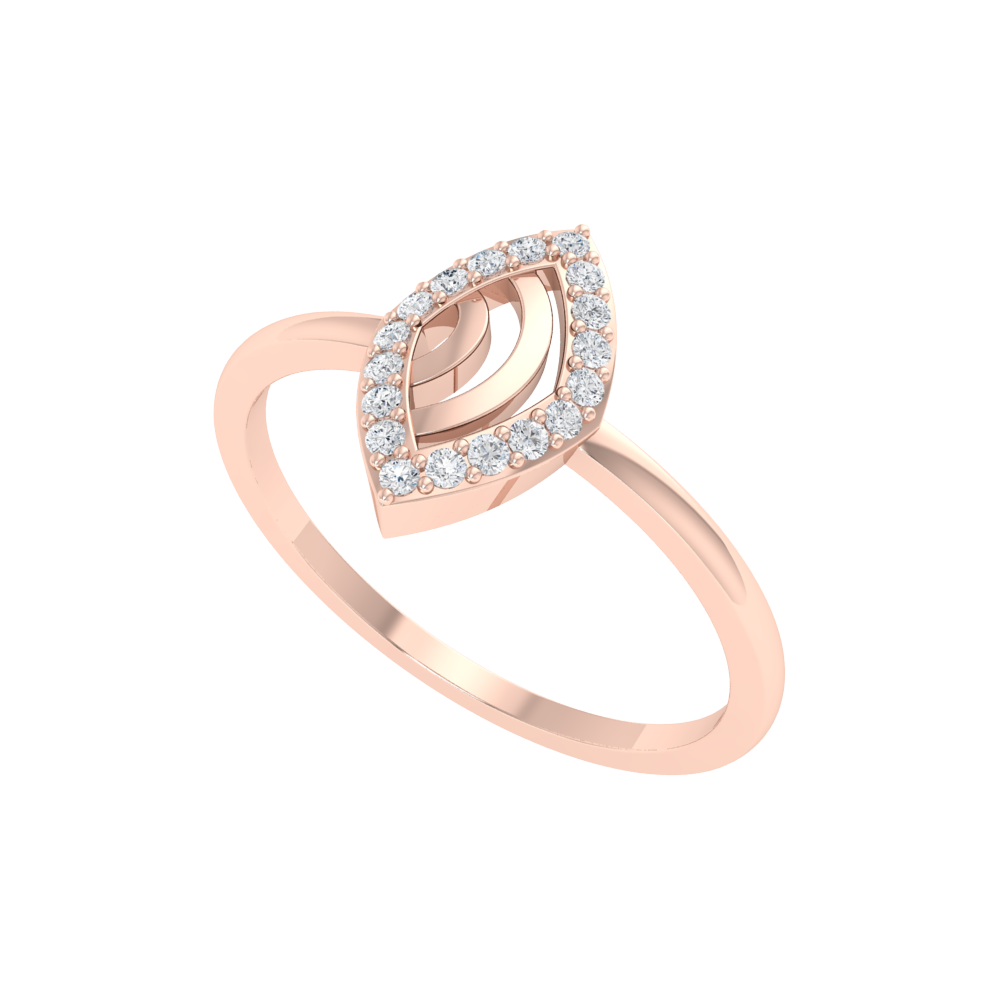 Winsome Loop Ring In 925 Sterling Silver - One