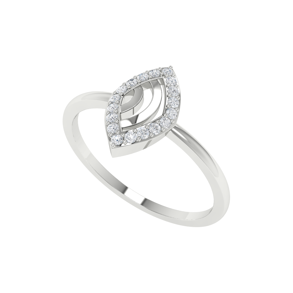 Winsome Loop Ring In 925 Sterling Silver - Five