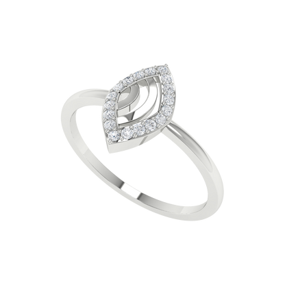 Winsome Loop Ring In 925 Sterling Silver - Five