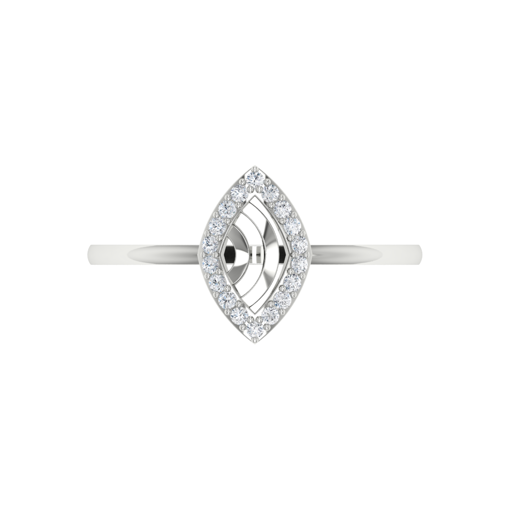 Winsome Loop Ring In 925 Sterling Silver - Six