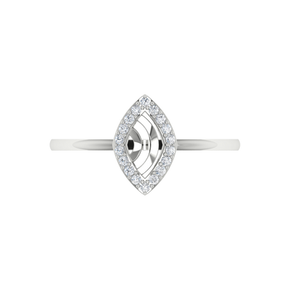 Winsome Loop Ring In 925 Sterling Silver - Six