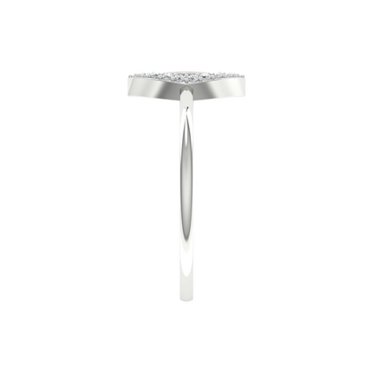 Winsome Loop Ring In 925 Sterling Silver - Seven