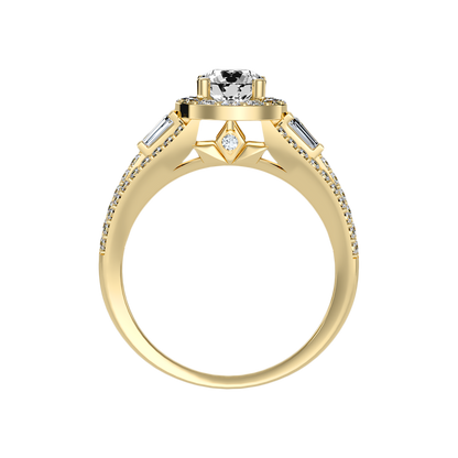 Wishful Halo Ring In 925 Sterling Silver - Twelve