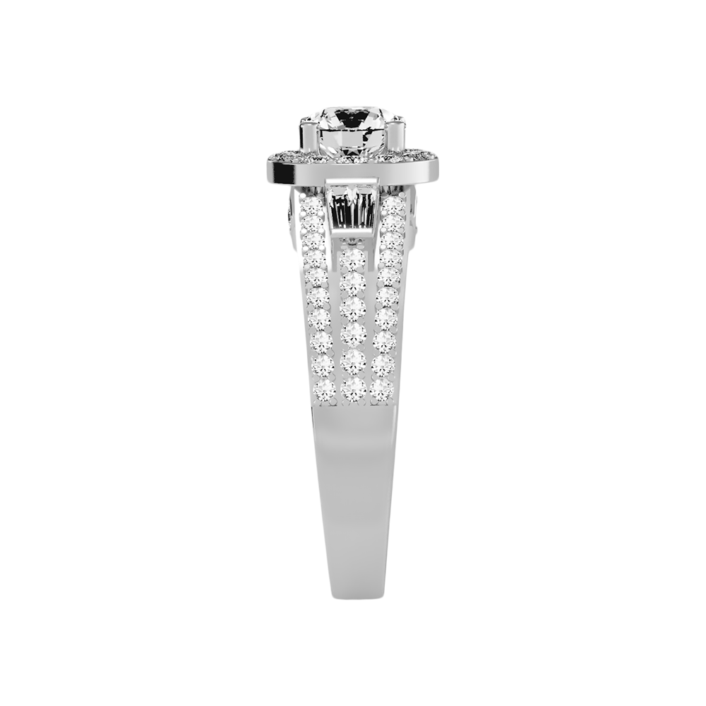 Wishful Halo Ring In 925 Sterling Silver - Seven
