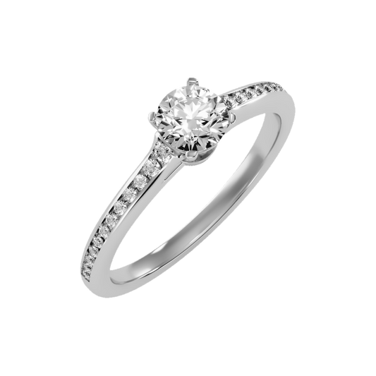 Wonderful Solitaire Ring In 925 Sterling Silver - One