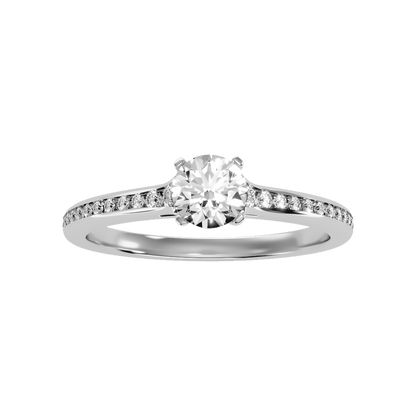 Wonderful Solitaire Ring In 925 Sterling Silver - Three