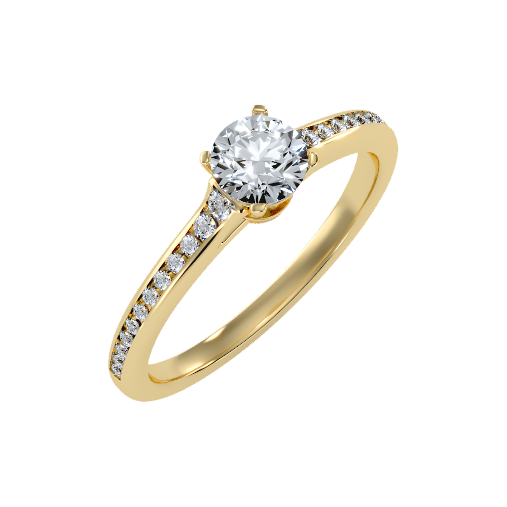 Wonderful Solitaire Ring In 925 Sterling Silver - Nine