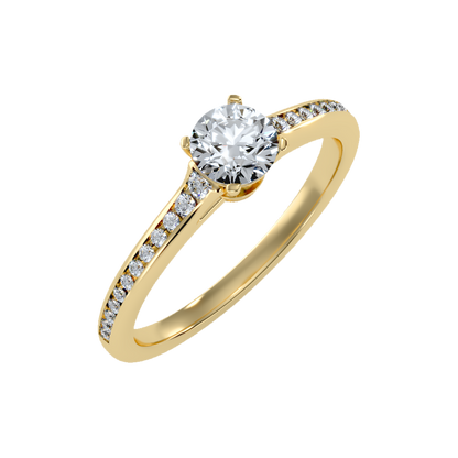 Wonderful Solitaire Ring In 925 Sterling Silver - Nine