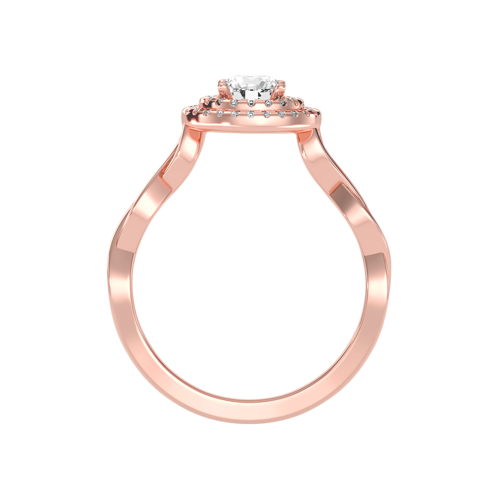 Wondrous Halo Ring In 925 Sterling Silver - Six