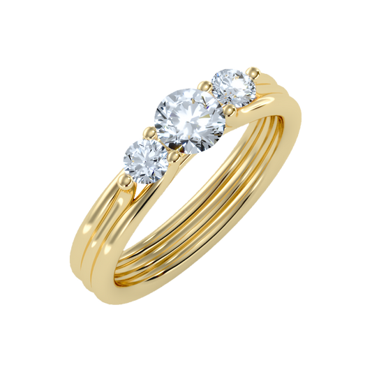 World Class Halo Solitaire Ring - One